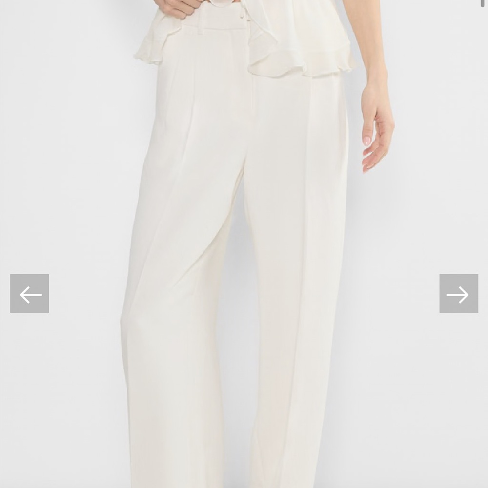 Aritzia Elegant Cream Trousers